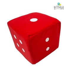 풍선대통령 게임용 스펀지 주사위 20cm, 1개, 레드