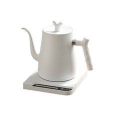 【限時下殺】燒水壺 316不鏽鋼 1000ML快煮壺 110V電熱水壺 溫控壺 手沖壺 恆溫咖啡壺AH-623D, 細嘴壺-白色【七檔控溫​】, 白