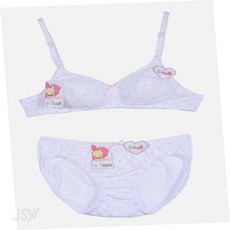 웍스비 구름패턴 주니어 2단계 브라팬티세트 청소년브라