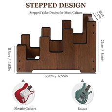기타 스탠드 합판 미끄럼 방지 보관 홀더 일렉트릭 디스플레이 악기, 1개