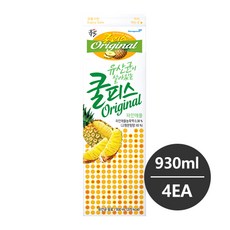 동원 소와나무 쿨피스 파인애플 930ml 4개