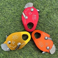 【櫥窗好物】臺灣出貨 戶外攀登裝備高空作業保護器止墜器防墜器安全繩自鎖器鎖繩抓繩器, 1個, 航空鋁橙色,止墜器9-13毫米繩子專用