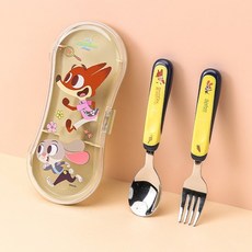 주토피아2 더블컬러 큐티스푼포크케이스세트 / ZT9207, 없음, 1