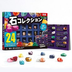 XXTOYS 광석 표본 24종 장난감 보석 암석 표본 천연 광석 크리스마스 선물 젬스톤 세계의 돌 컬렉션 록 미네랄 지질 과학 키트 24개 세트 자수정 어린이 선물, 1개