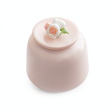 粉泥拈花茶葉罐, 1套
