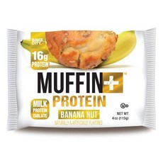 베이크 시티 머핀 플러스 단백질 | 단백질 머핀당 16g 단 Bake City Muffin Plus Protein | 16g Protein in Each Protein Muffin, White, Banana, 1개, 113g