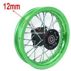 앞바퀴 1.60- 10 인치 림 "먼지 자전거 구 덩이 작은 CRF 예비 부품, 07 Green 12mm Axle Hole, 07 Green 12mm Axle Hole