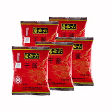 【黃氏商行】六必居黃豆醬 乾醬 干醬 黃豆醬 乾黃醬 拌麵醬 炸醬麵醬料 老北京炸醬麵調味料, 5個, 250g