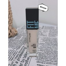 MAYBELLINE 媚比琳 FIT ME 粉底液, 1支, 反孔特霧粉底液30ml色號110