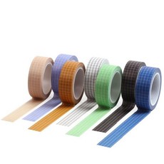 키밍 체크 마스킹 종이 테이프 DIY 인테리어 일기장, FG-01