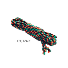 6.0mm 황마 로프 멀티 컬러 삼색 트위스트 마로프 아웃도어 등산로프 공예 주트로프 20컬러, 03.LIZARD, 1개