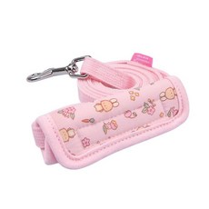 Pinkaholic New York Amara 강아지 목줄 플라워 버니 패턴 소형견용 라이트 핑크 미디엄, Lt.Pink_Amara