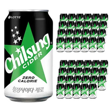 롯데 칠성사이다 제로 (x), 355ml, 1개