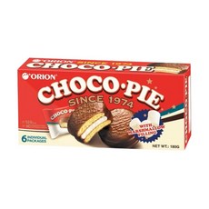 ORION 好麗友 原味巧克力派 夾心派 盒裝, 6個, 30g