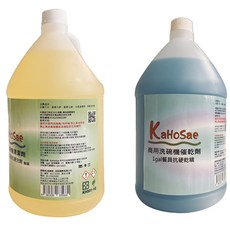 KaHoSae 1加侖商用洗劑催乾精，SGS檢驗，適用於洗碗機和洗杯機，有效清潔並快速乾燥, 1個, 1gal-1洗+1乾(套裝組)