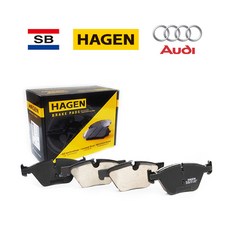 아우디 A6 브레이크패드 C7 C8 2.0 상신 하겐 라이닝 센서포함 패드, A6 45TDI 뒤패드, C8 19년-현재