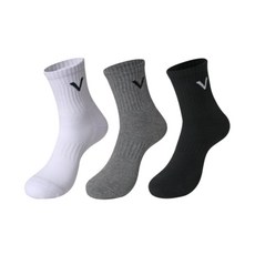 100% 천연 순면 국산 땀흡수 두꺼운 남성 유니키 스포츠 중목양말 세트, 면100 순면 반파일 스포츠 중목양말, 남성용, 6켤레(색상별 2켤레), 1개