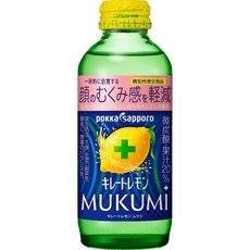 일본 포카삿포로 키레토 레몬 MUKUMI 무쿠미 음료 드링크 155ml 24개입 1박스, 24개