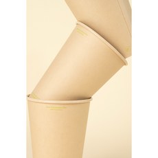 클로에코 10온스 대나무종이컵 10온즈 10oz 300mL 데일리종이컵 PLA코팅 뚜껑별도, 1개, 50개