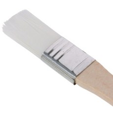 1PC 캐비닛 0.6인치 페인트 브러시 나일론 벤트 헤드 나무 손잡이 벽용, 1개