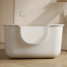 큐큐펫 초대형 고양이 화장실(61cm*61cm*33cm)+모래삽세트, 1개