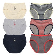 EX innerwear 1315 女士生理內褲6件套