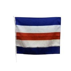 국제 신호기 C 75x90cm 코드 기 C 보트 기 Code flag 직물 폴리에스터, 1개, BLUE+WHITE+RED