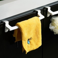 주방 싱크대 수건 행주 건조대 핸드타올 걸이 흰색 1P chl+366Pk