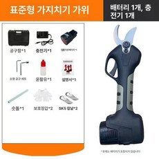 전지가위 전정가위 충전 조경용 가지치기용 포함 배터리, 13.0 표준 1, 1개