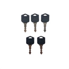 212 키 D554212 점화 두산 대우 지게차 호환 열쇠 5개, 블랙, 1세트