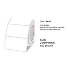 Marklife 열전사 라벨 프린터 P50 흰색 투명 스티커 블루투스 자체 접착 선물/DIY 창의적/마킹용, 01 1roll 2010