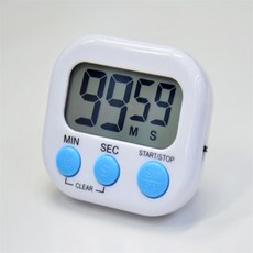 꿈꾸는비 타이머 주방 자석 스터디 디지털 탁상형, 화이트