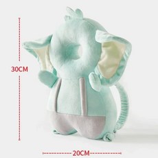 유아 머리보호대 안전패드 천사꿀벌 캐릭터 충격방지 보호쿠션, Eleplant-No Button