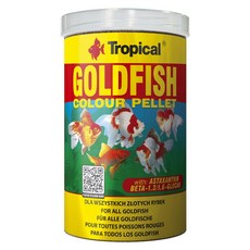 Tropical 金魚增色顆粒飼料, 360g, 1個, 1L