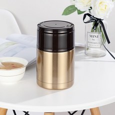 304不鏽鋼燜燒杯 1000ml大容量燜燒壺，附贈杯刷勺筷禮袋, 香檳金,800ml, 1個