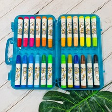 筆樂 柴語錄 可水洗彩色筆 (12色/24色/36色) 兒童繪畫安全無毒, 1個, DPG8037 /24色