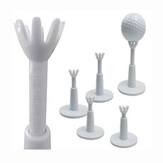 高爾夫可調高打擊墊專用TEE, 1個, 白色