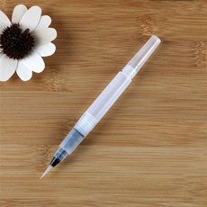 台灣出貨 自來水筆 水彩畫筆 軟筆套裝 初學者寫生畫材 儲水毛筆 水彩筆 勾線筆, 1個, 【短杆尖頭】小號120mm