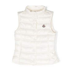 몽클레르 앙팡 로고 패치 구스 다운 질레