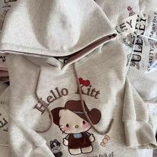 i豆寵物 貓狗連帽衛衣，春秋裝，適用於泰迪、比熊、博美等小型犬貓, 灰色加絨款（A365),XL碼（約8.5-10.5公斤）, 1個