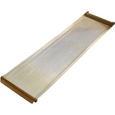 아크릴 욕조 트레이 캐디 미끄럼 방지 테이블골드 브러시 핸들 포함 독서대 태블릿 홀더 휴대폰 및 와인 잔 홀더사이즈 리플탈착 가능-31.5, Ripple-27.6", 1개