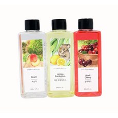 향기마을 디퓨저 리필오일 200ml 1개 실내 냄새제거 3종, 블랙체리