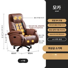 오늘의하루 안마의자 전신 마사지의자 전동 게이밍 사무용, 고정형 팔걸이, 프로페셔널 E 모카 브라운, 강철 받침대