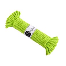 6.0mm 순면 로프 마크라메실 굵은 꼰사 애견 리드줄 재료, 1개, Y.GREEN #24