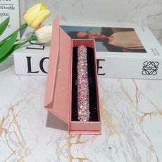 화려한 반짝이 큐빅 보석 사인펜 비즈니스 선물 바레나[VARENA], 0.05mm, 1개, 핑크 혼합 다이아몬드  선물 세트
