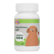 吉沛思 犬用複合腎臟及泌尿保建膠囊, 1個, 腎臟/心臟/肝臟, 60顆