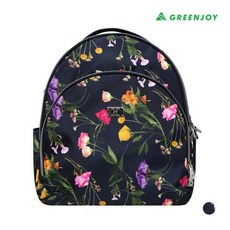 그린조이 여성 프린트 멀티백팩, 네이비