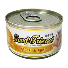 굿프랜드 애견용 간식 캔 100g, 닭고기 + 새우 혼합맛, 1개