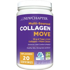 NEWCHAPTER 多源膠原蛋白 Move 無味 Keto 無麩質, 1個, 210克