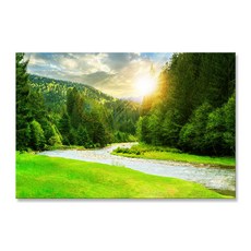 소나무 지리산 북한산 그림 액자 심신안정 풍수인테리어 돈들어오는 생기 그림, 13. 초록숲의 햇살